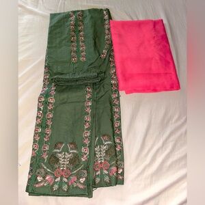 Pakistani Lawn Suit | Embroidered | Perfect for Eid & Parties